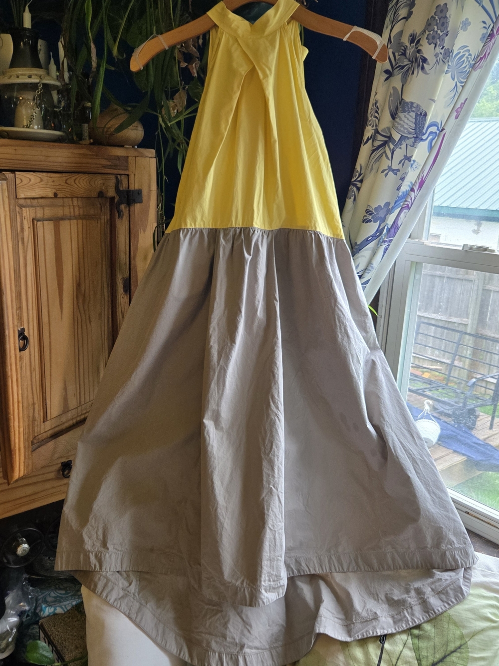 Jil Sander Colorblock Halter Dress Made in Italy